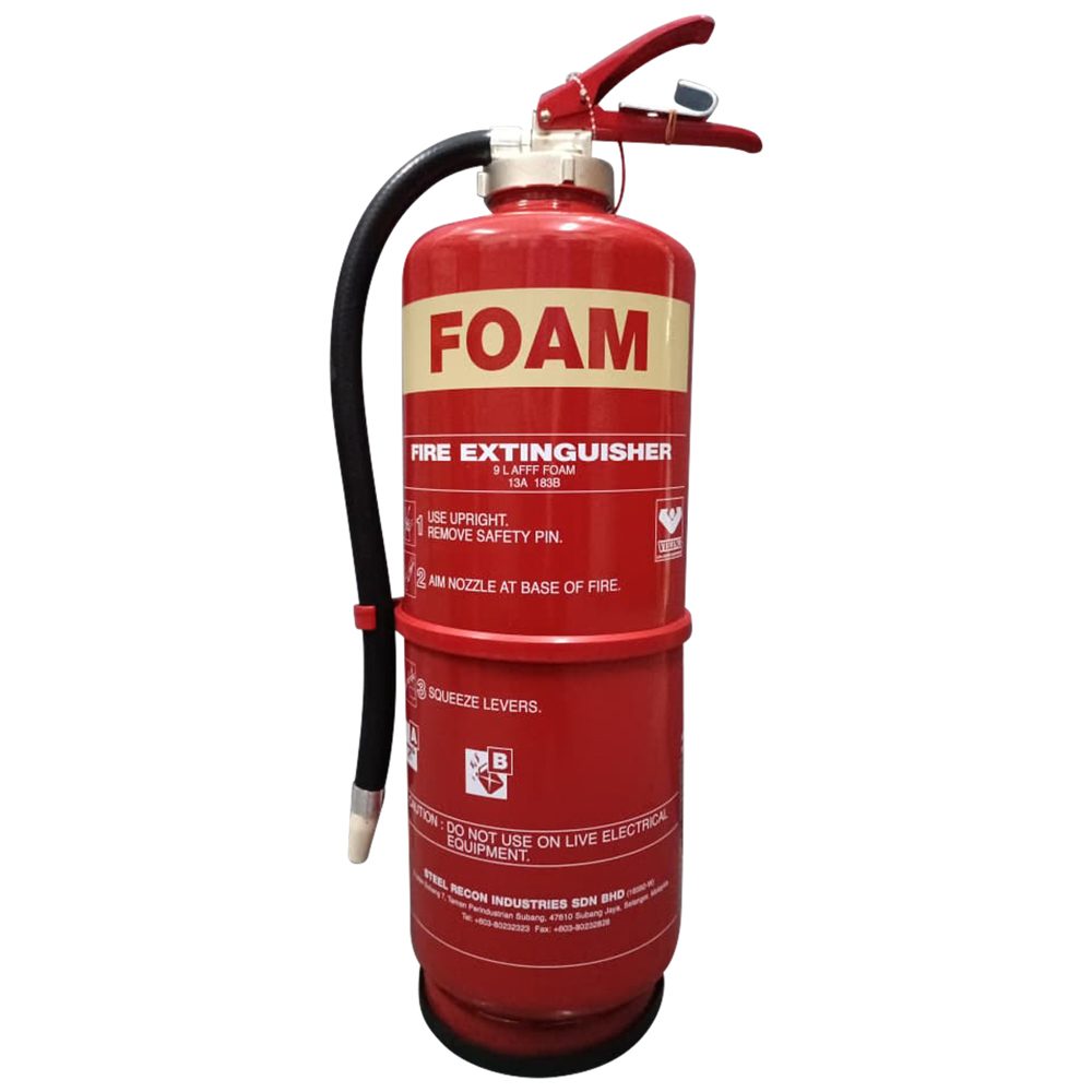 Fire Extinguisher, 9 Liter, AFFF foam, cartridge operated