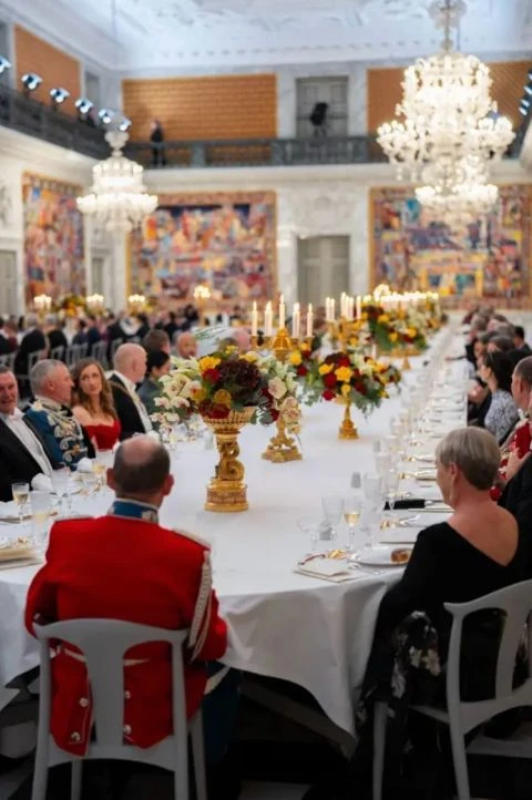 The State Banquet hall at Christiansborg Palace